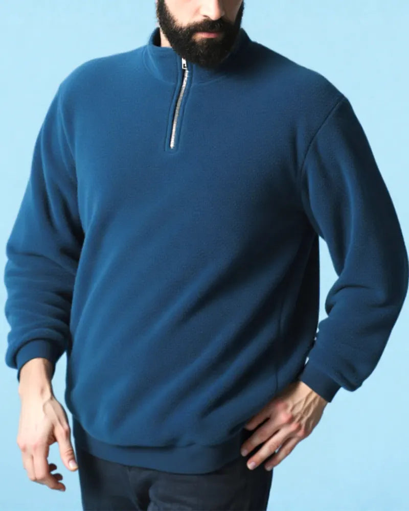 Big & Tall Blue Solid Color Polo Shirt for big men view 16
