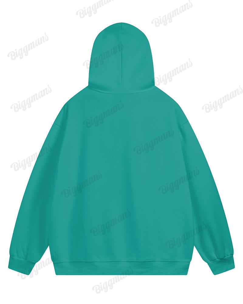 Big & Tall Patchwork Hoodie Sweatpants Set for big men view 4