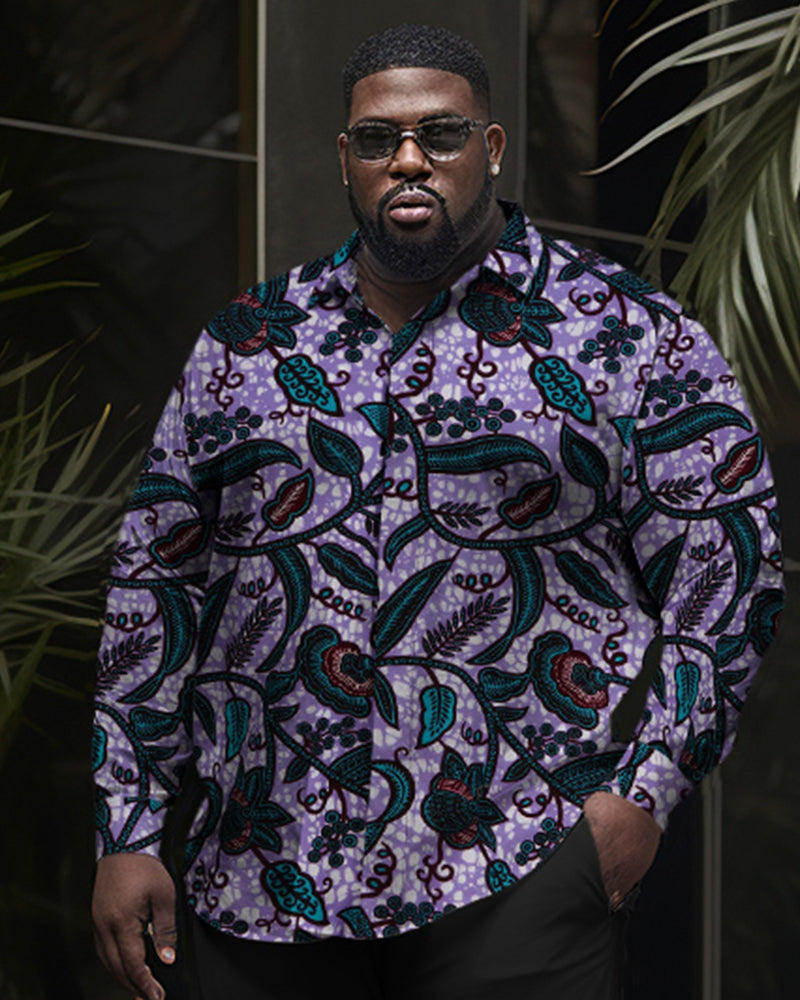 Big & Tall Geometric Two-piece Set for big men view 2