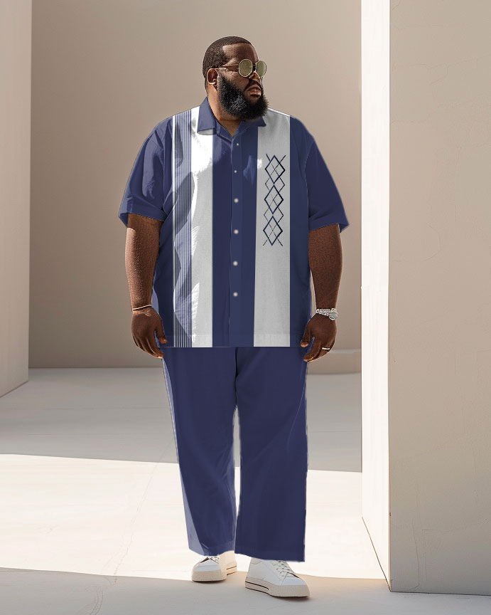 Big & Tall Colorblock Business Casual Jeans for big men view 1