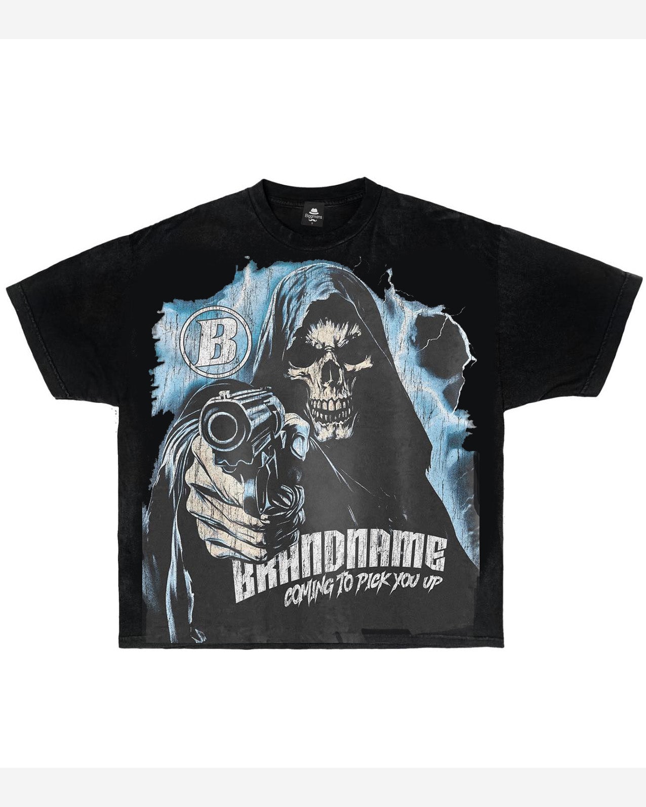 Big & Tall Skull T-Shirt for big men
