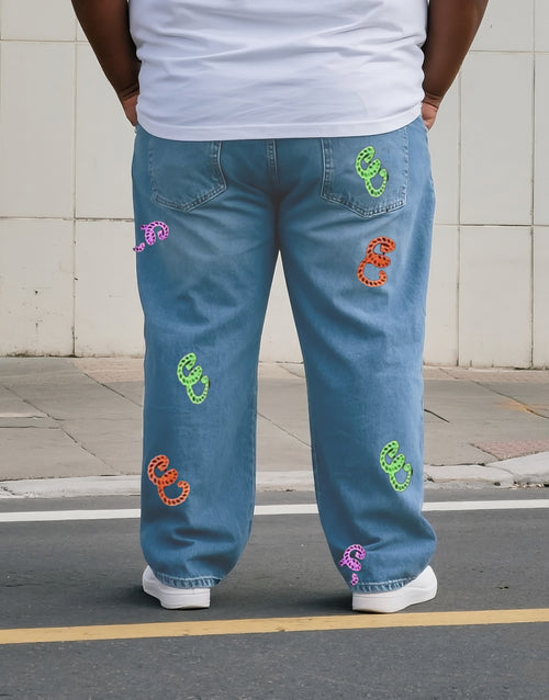 Big & Tall Denim Streetwear Jeans for big men view 1