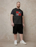 Big & Tall Graphic Streetwear Two-piece Set for big men view 1