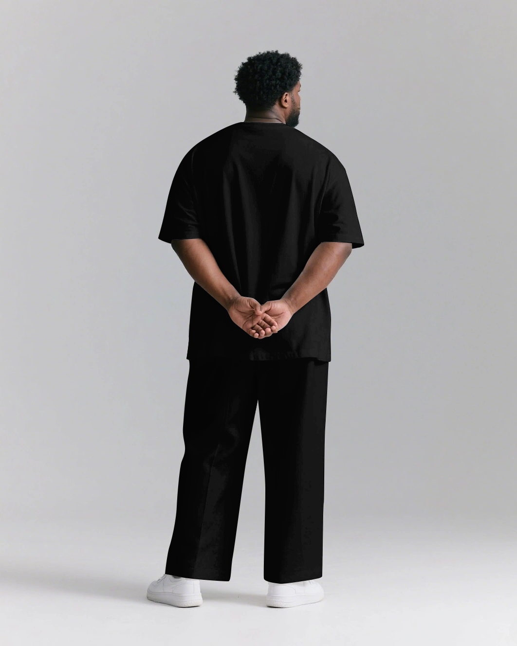 Big & Tall Streetwear T-Shirt Pants Set for big men view 3