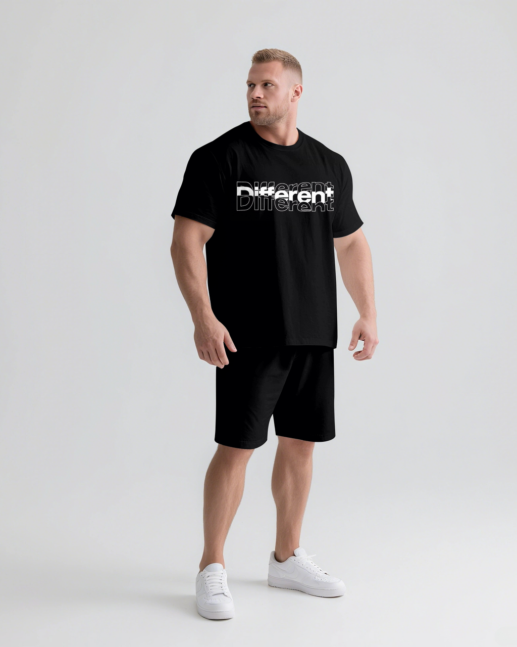 Big & Tall Streetwear Two-piece Set for big men view 2