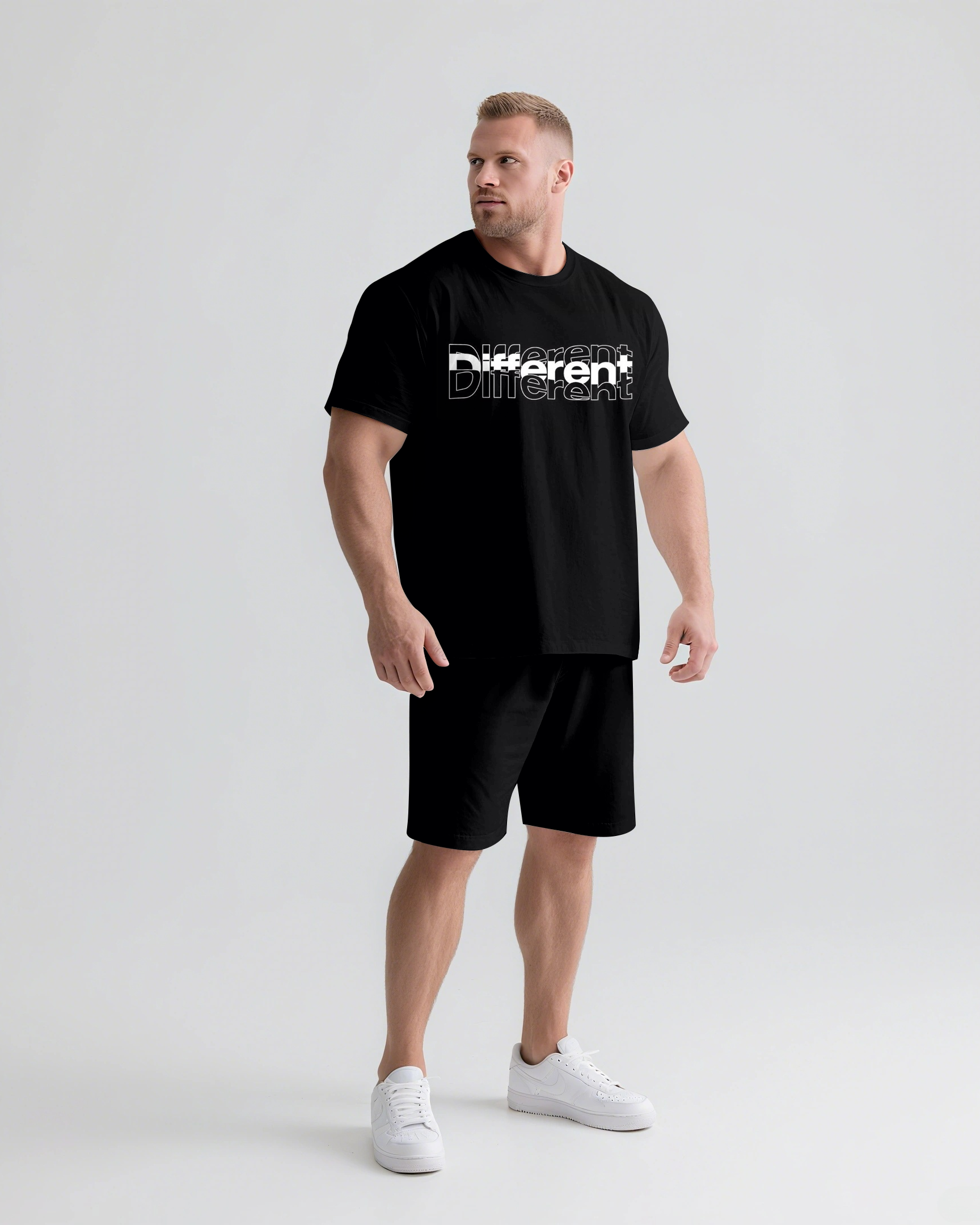 Big & Tall Streetwear Two-piece Set for big men view 2