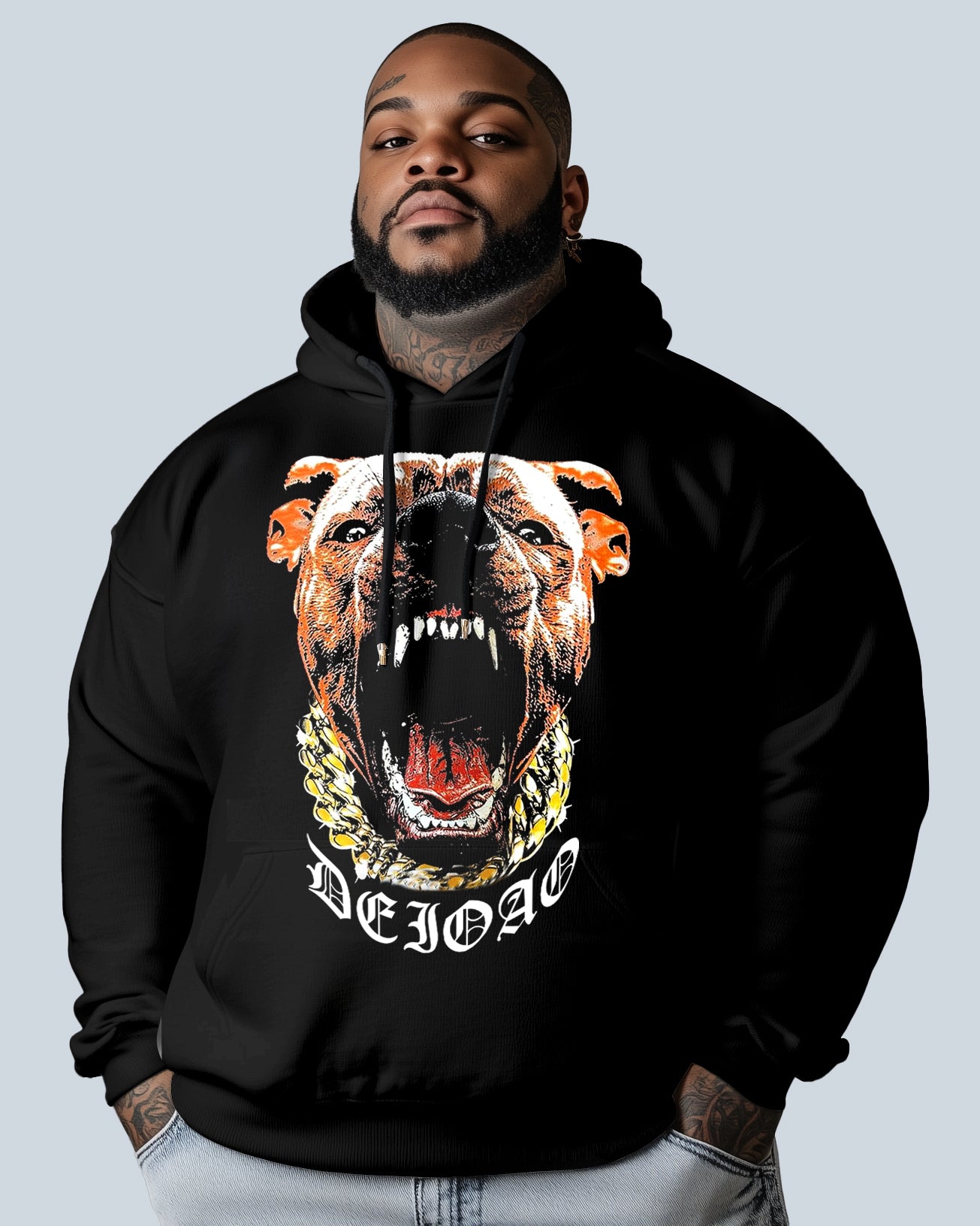 Big & Tall Graphic Hoodie for big men view 1