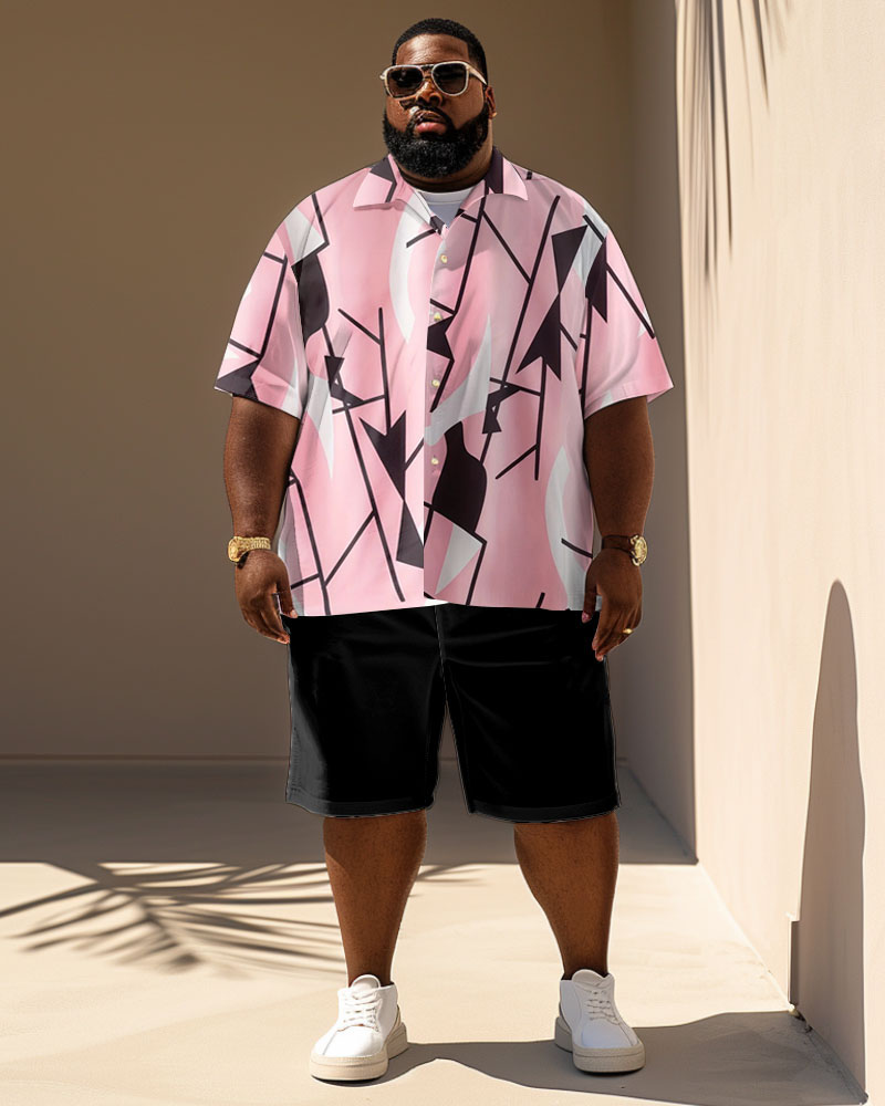 Big & Tall Geometric Graphic Jeans for big men view 2