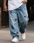 Big & Tall Denim Graphic Streetwear Jeans for big men view 1