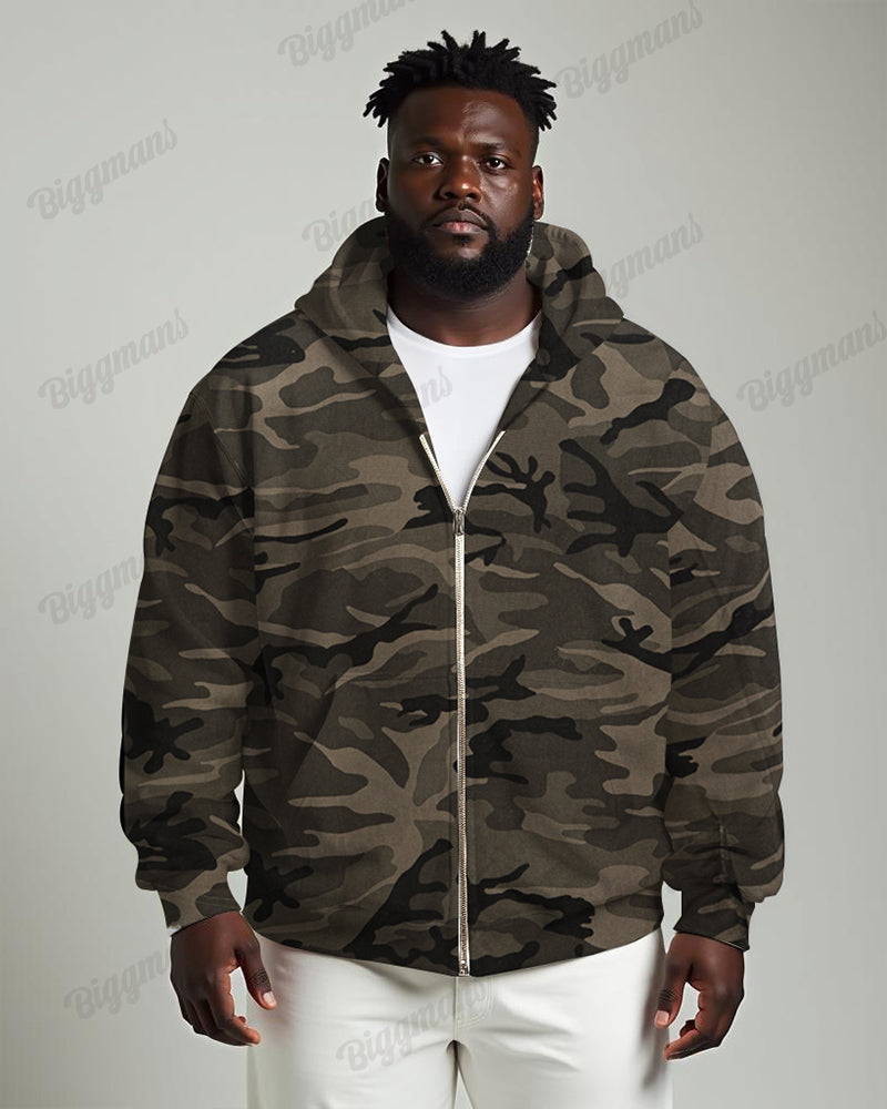 Big & Tall Graphic Camouflage Hoodie for big men