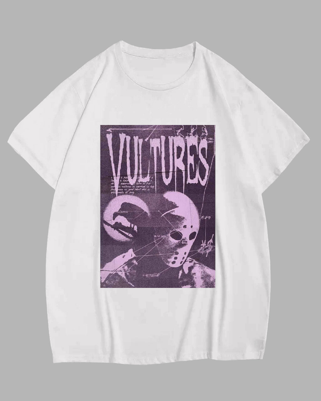 Big & Tall White Graphic T-Shirt for big men