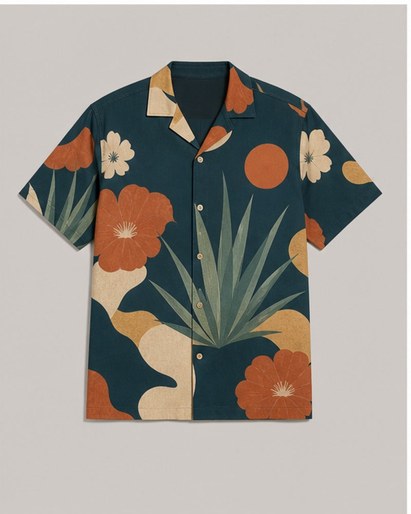 Agave Sun Cutout pocket-free big and tall shirt only, front product view