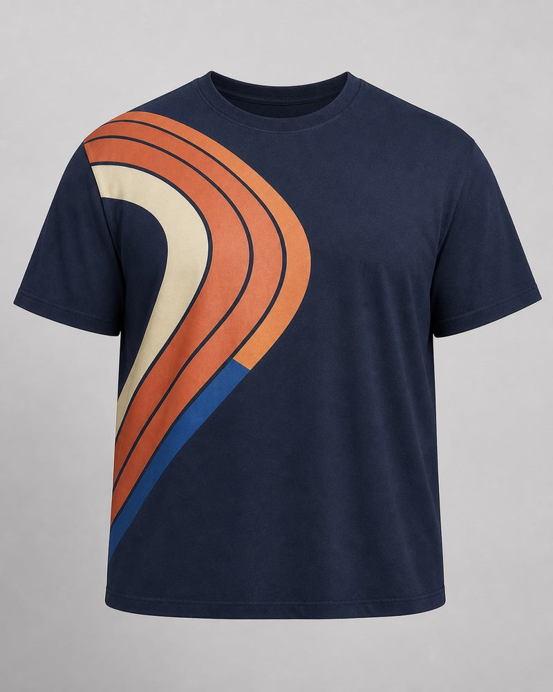 Cinder Track Relay big and tall t-shirt only, front product view
