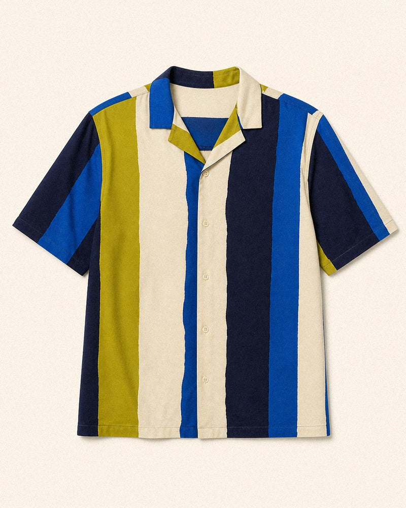 Cobalt Cabana Step big and tall shirt only, front product view
