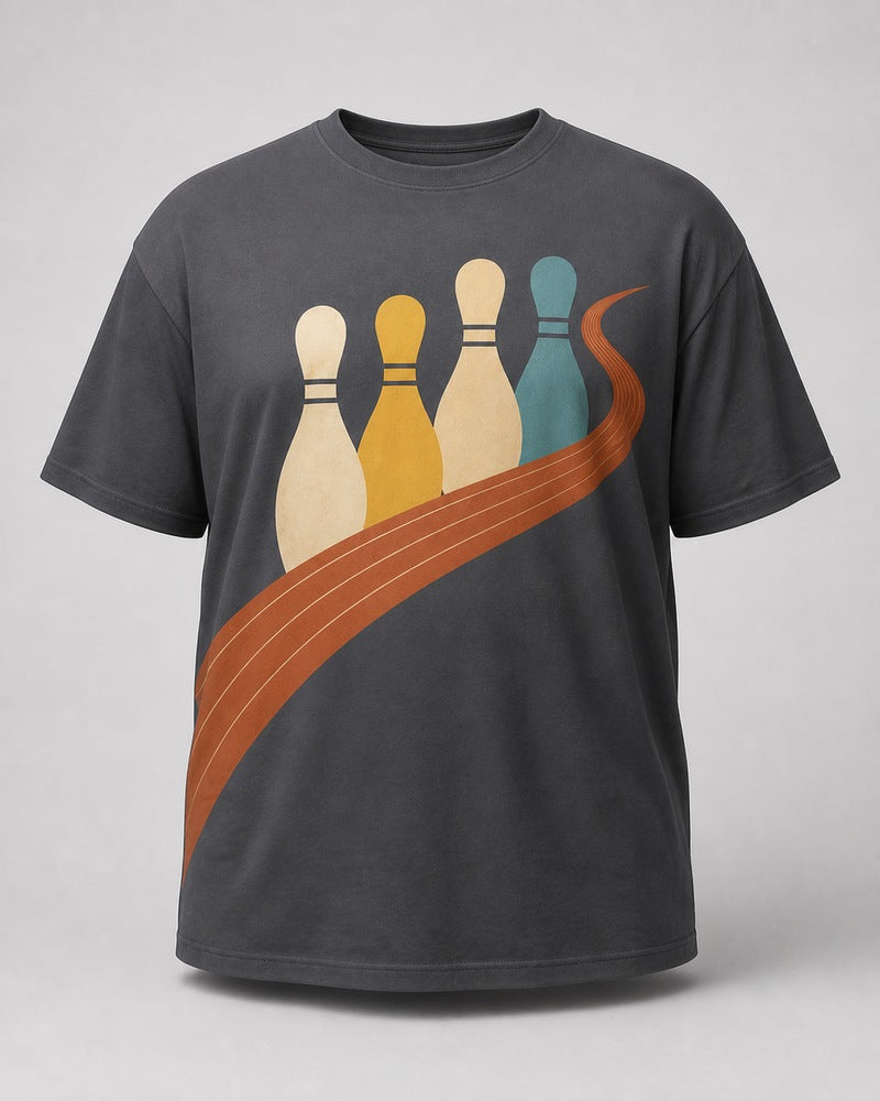 Copper Bowling Loop big and tall t-shirt only, front product view