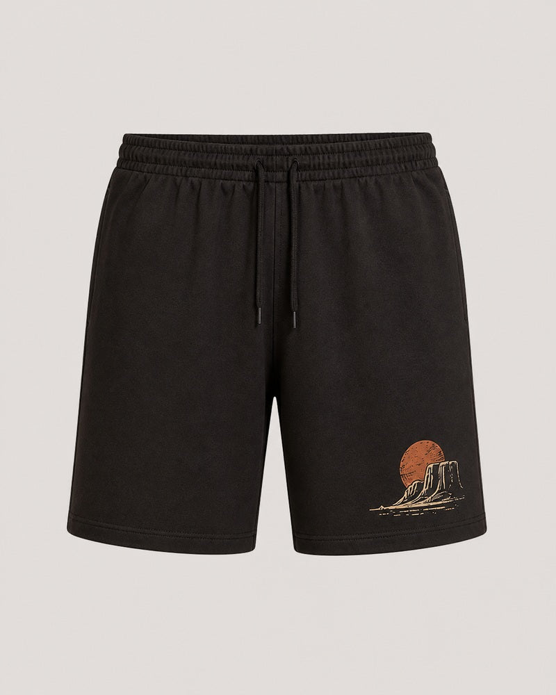 Dustland Bison big and tall knee-length shorts only, front product view