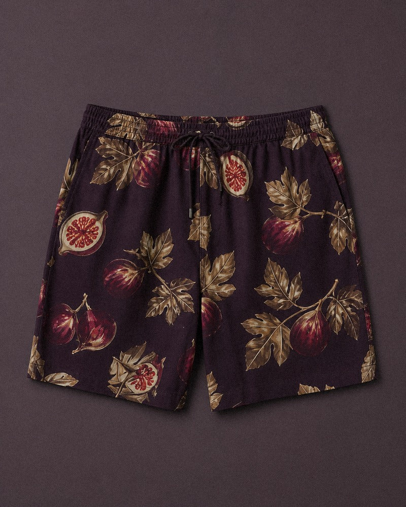 Fig Orchard Nocturne big and tall shorts only, front product view