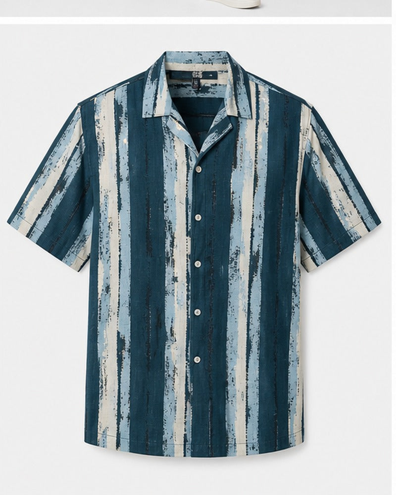 Glacier Birch Rhythm pocket-free big and tall shirt only, front product view