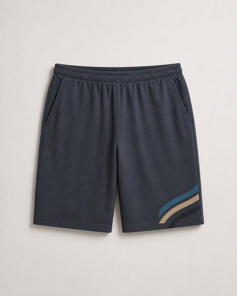Granite Crosstide big and tall knee-length shorts only, front product view