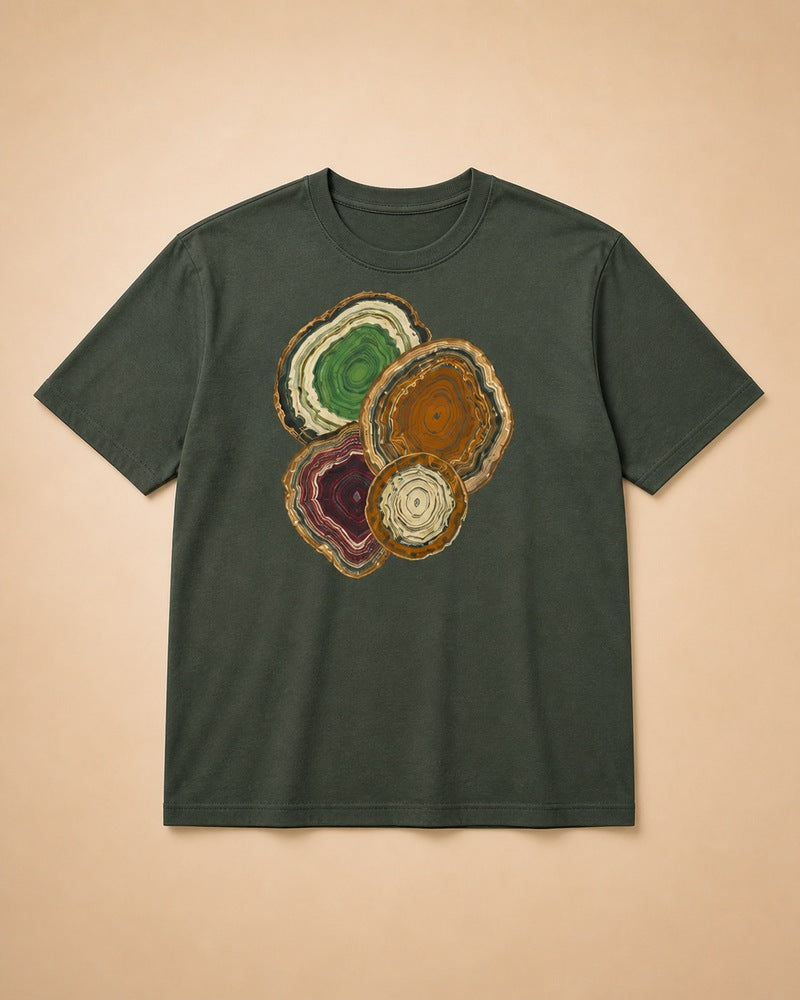 Moss Mineral Window big and tall t-shirt only, front product view
