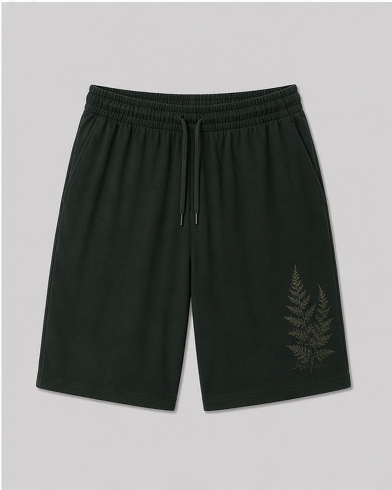 Night Fox Fern big and tall shorts only, front product view