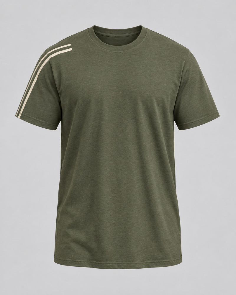 Olive Oat Twin Horizon T-shirt only, front product view