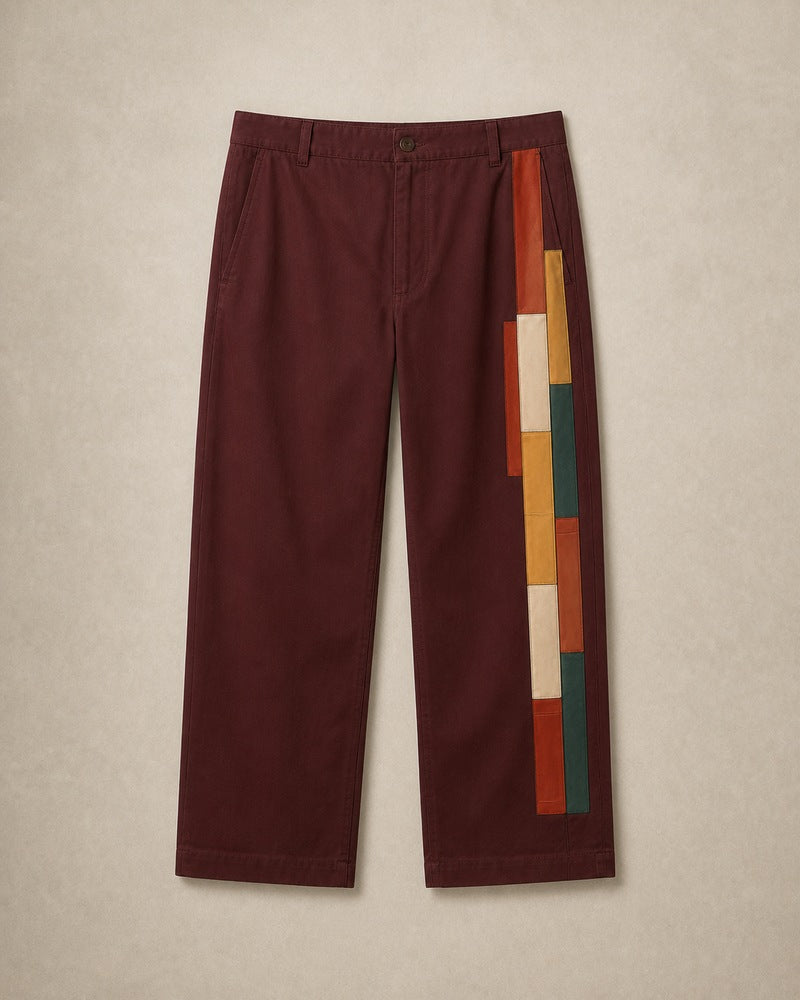 Oxblood Library Stack big and tall pants only, front product view