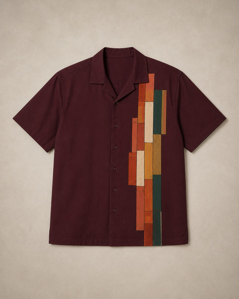 Oxblood Library Stack pocket-free big and tall shirt only, front product view