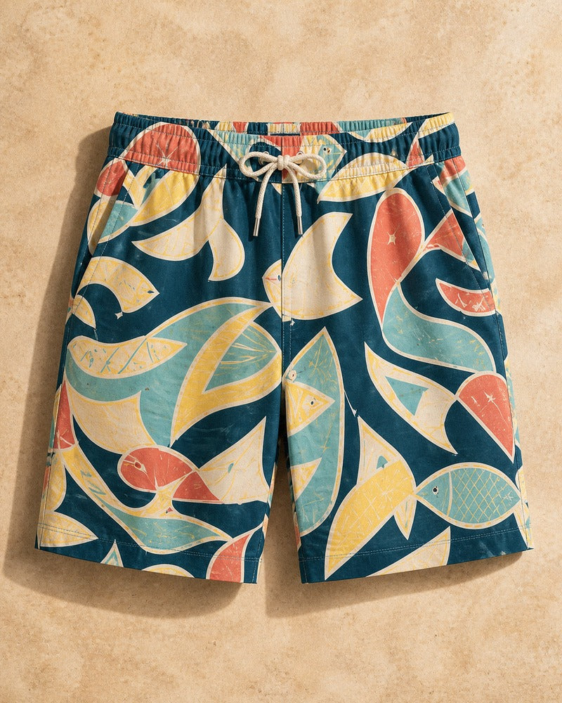 Paperfish Market big and tall shorts only, front product view