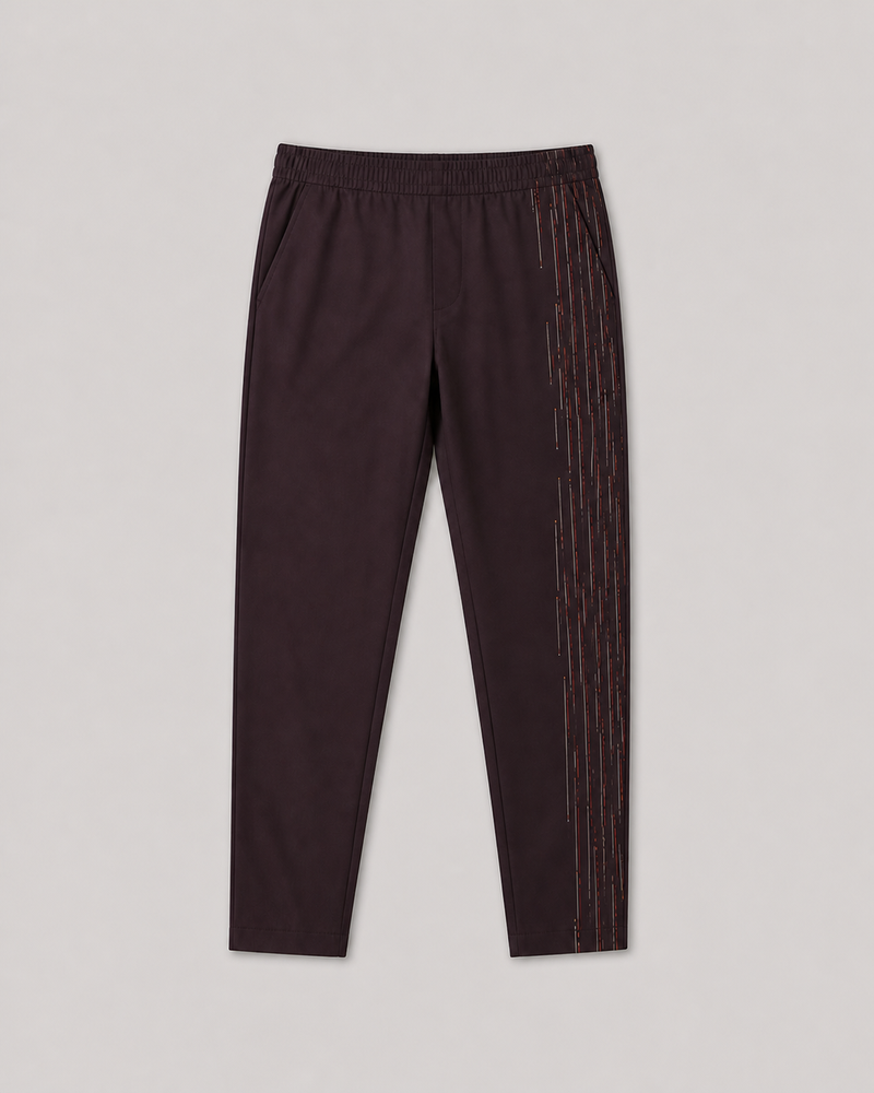 Plum Circuit big and tall full-length stretch pants, front view
