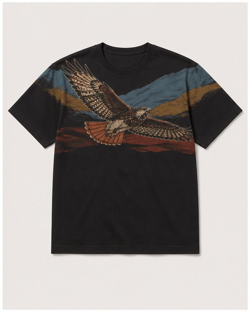 Redtail Horizon big and tall t-shirt only, front product view