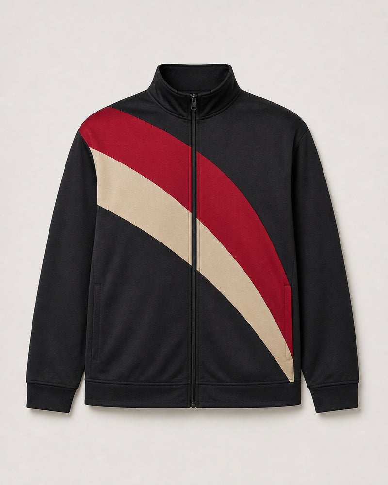 Ruby Crosswind big and tall full-zip track jacket only, front product view