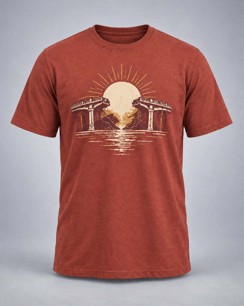 Rust Oat Transit Halo T-shirt only, front product view