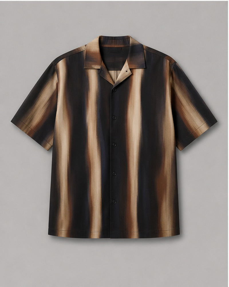 Sable Mirage Ribbon pocket-free big and tall shirt only, front product view