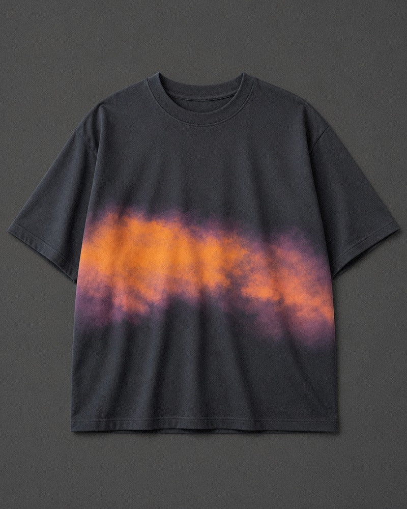 Saffron Vapor Blur big and tall t-shirt only, front product view