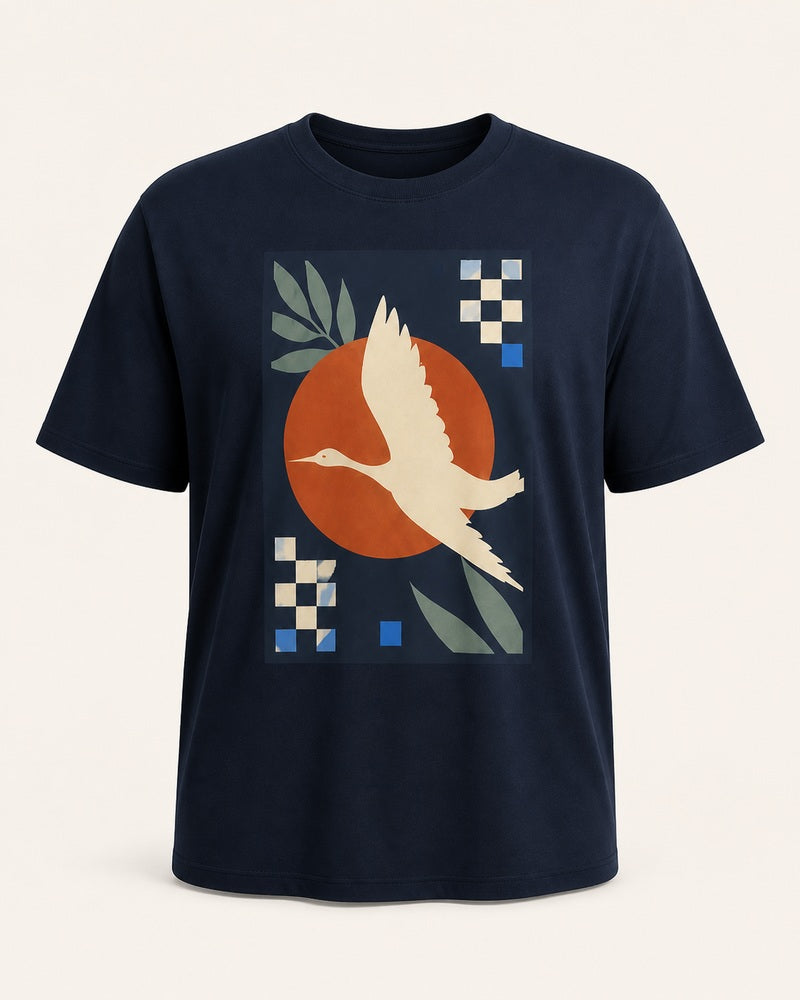 Solar Heron Archive big and tall T-shirt only, front product view