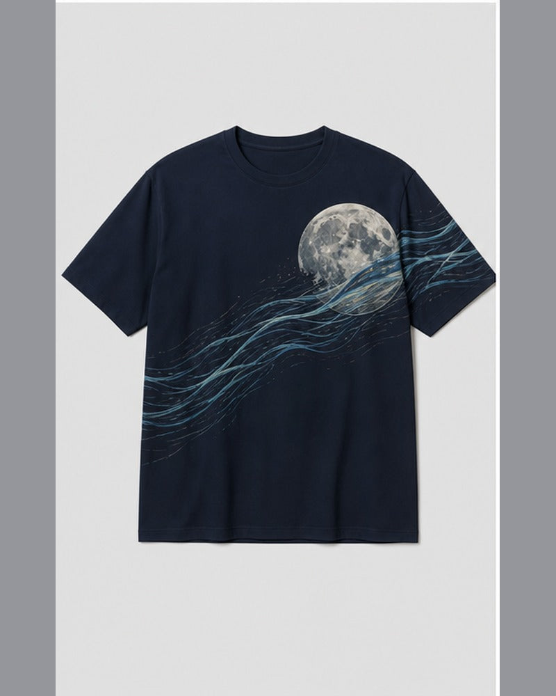 Tidal Moon Current big and tall t-shirt only, front product view
