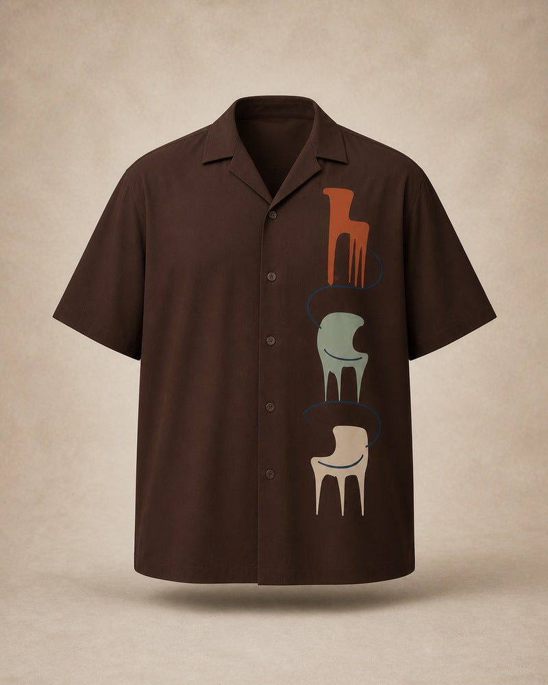 Umber Chair Museum pocket-free big and tall shirt only, front product view