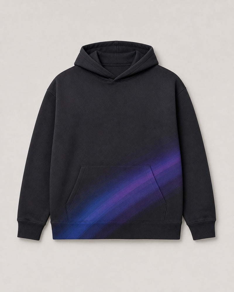 Violet Nightwave big and tall pullover hoodie only, front product view