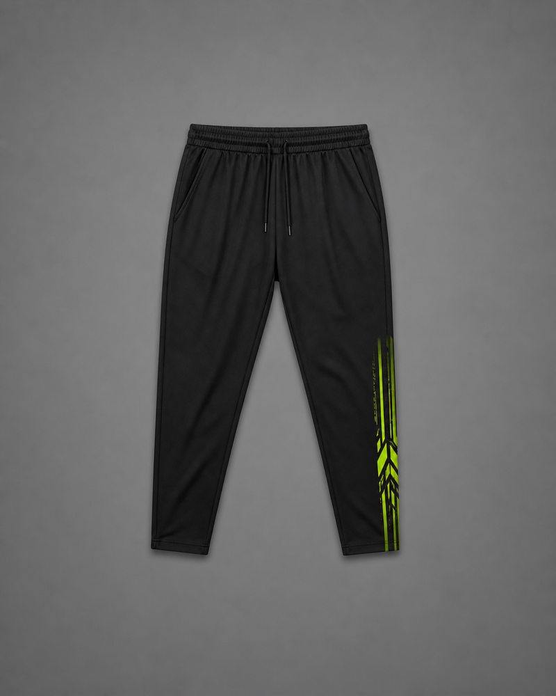 Wasabi Night Shift big and tall black full-length pants, front view