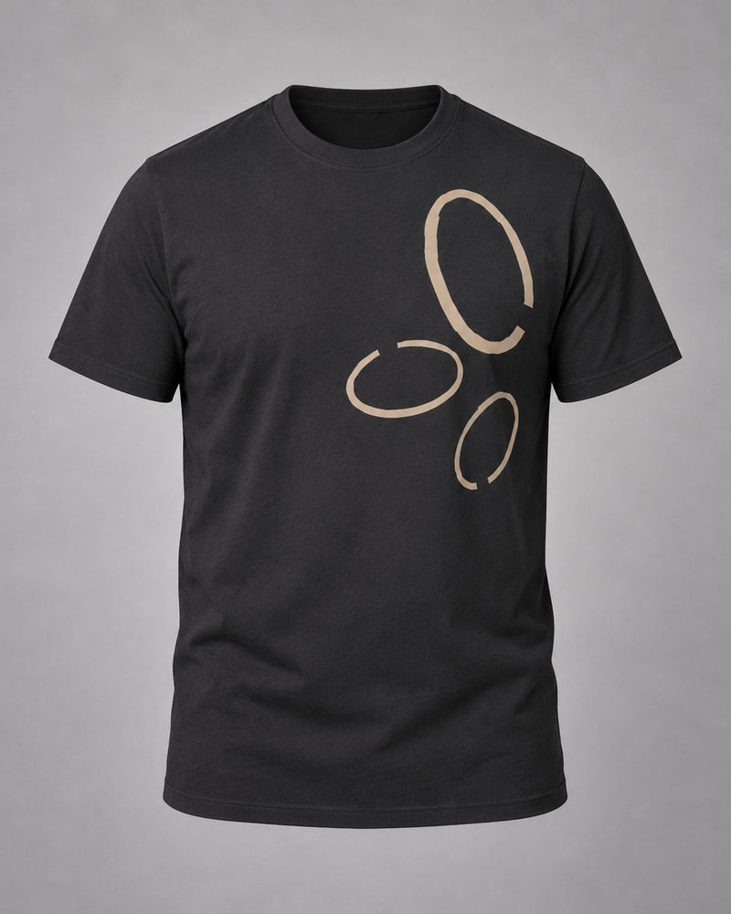 Black Broken Ovals top only