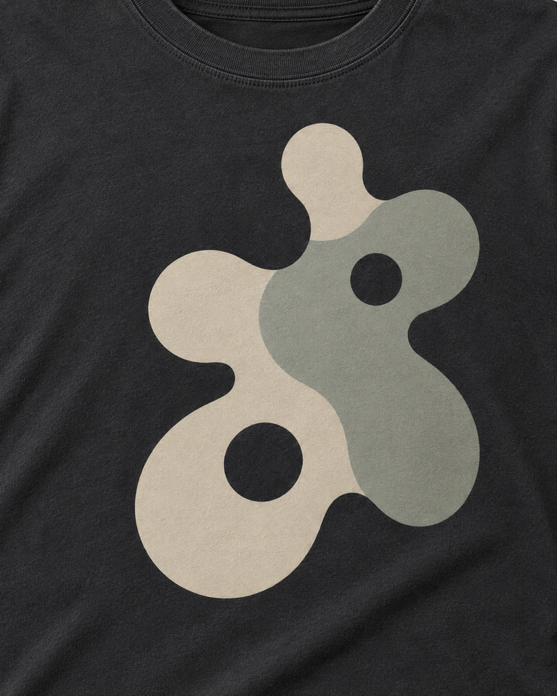 Black Five Lobe Cut graphic and garment details
