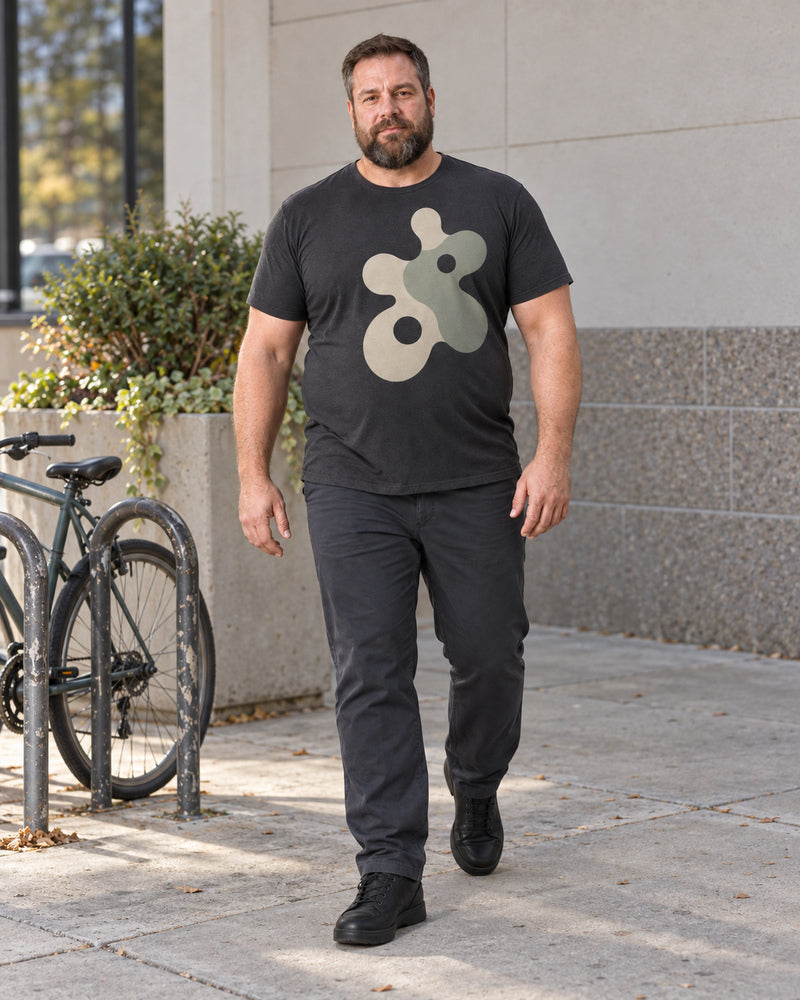 Black Five Lobe Cut outfit in an everyday setting