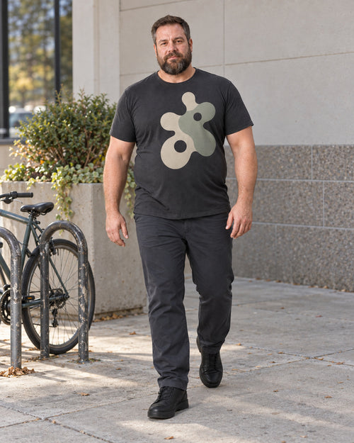 Black Five Lobe Cut outfit in an everyday setting
