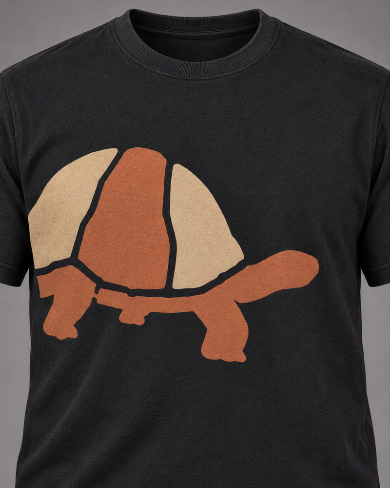 Black Tortoise Step graphic and garment details