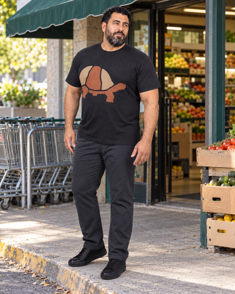 Black Tortoise Step outfit in an everyday setting