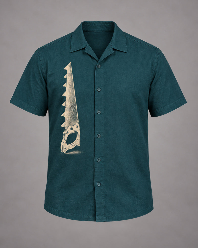 Deep Teal Hand Saw top only