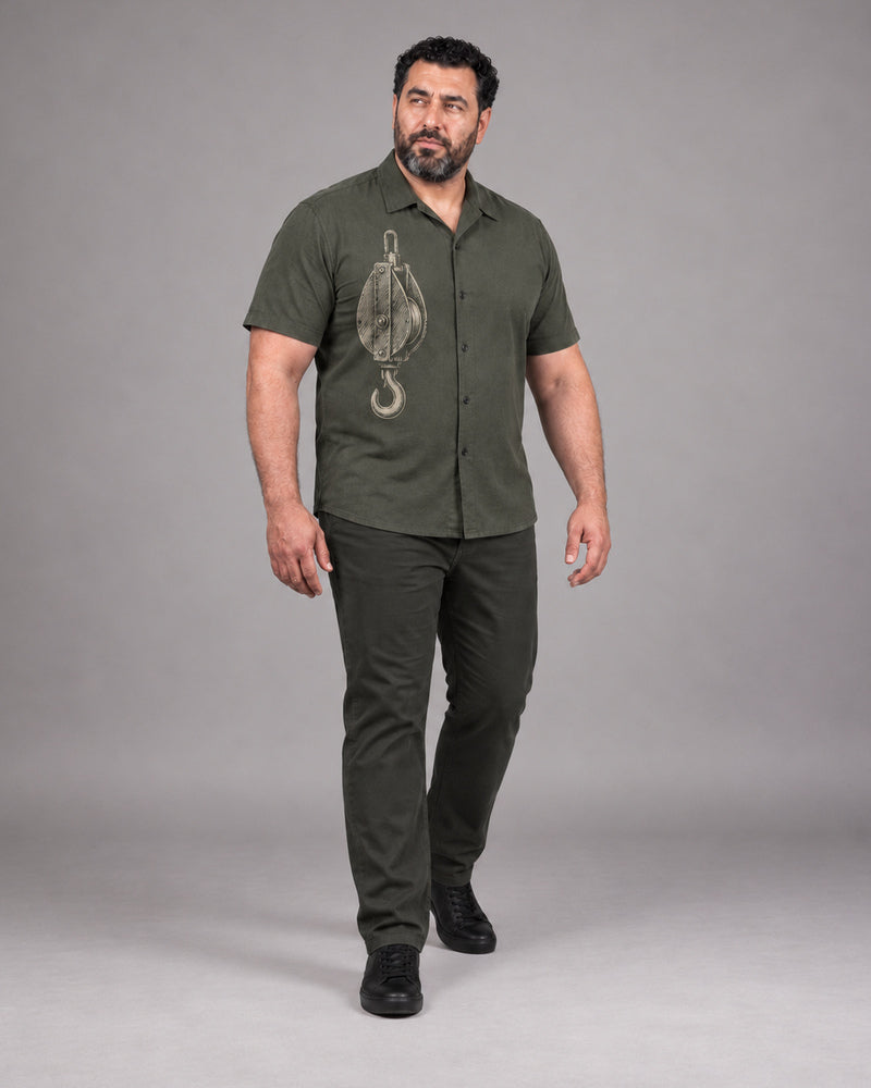 Olive Cargo Pulley complete outfit
