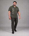 Olive Cargo Pulley complete outfit