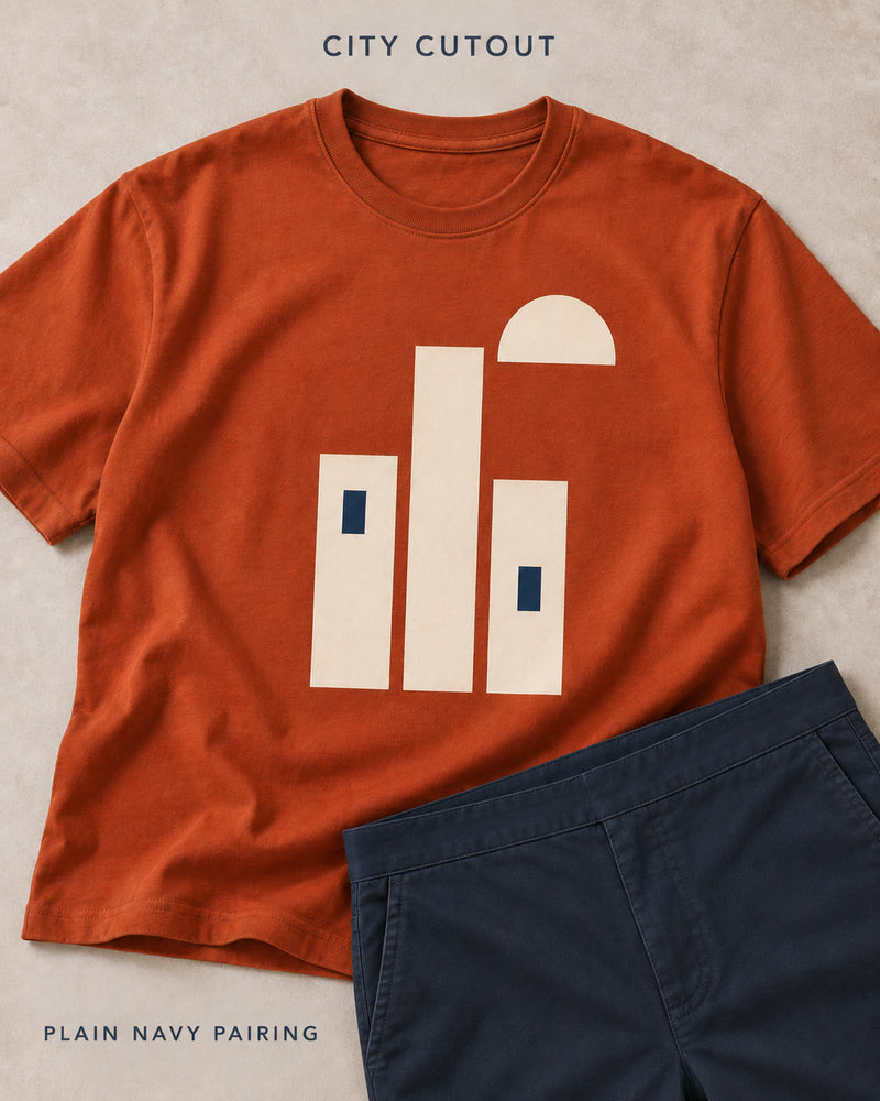 Rust City Cutout garment details